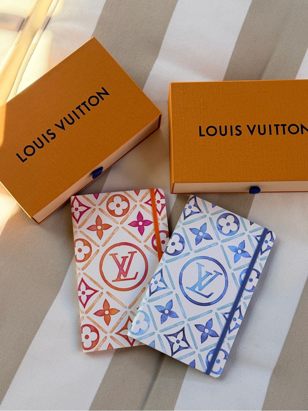 Louis Vuitton By The Pool Blue Watercolor Collection Jane notebook journal - Picture 6 of 6